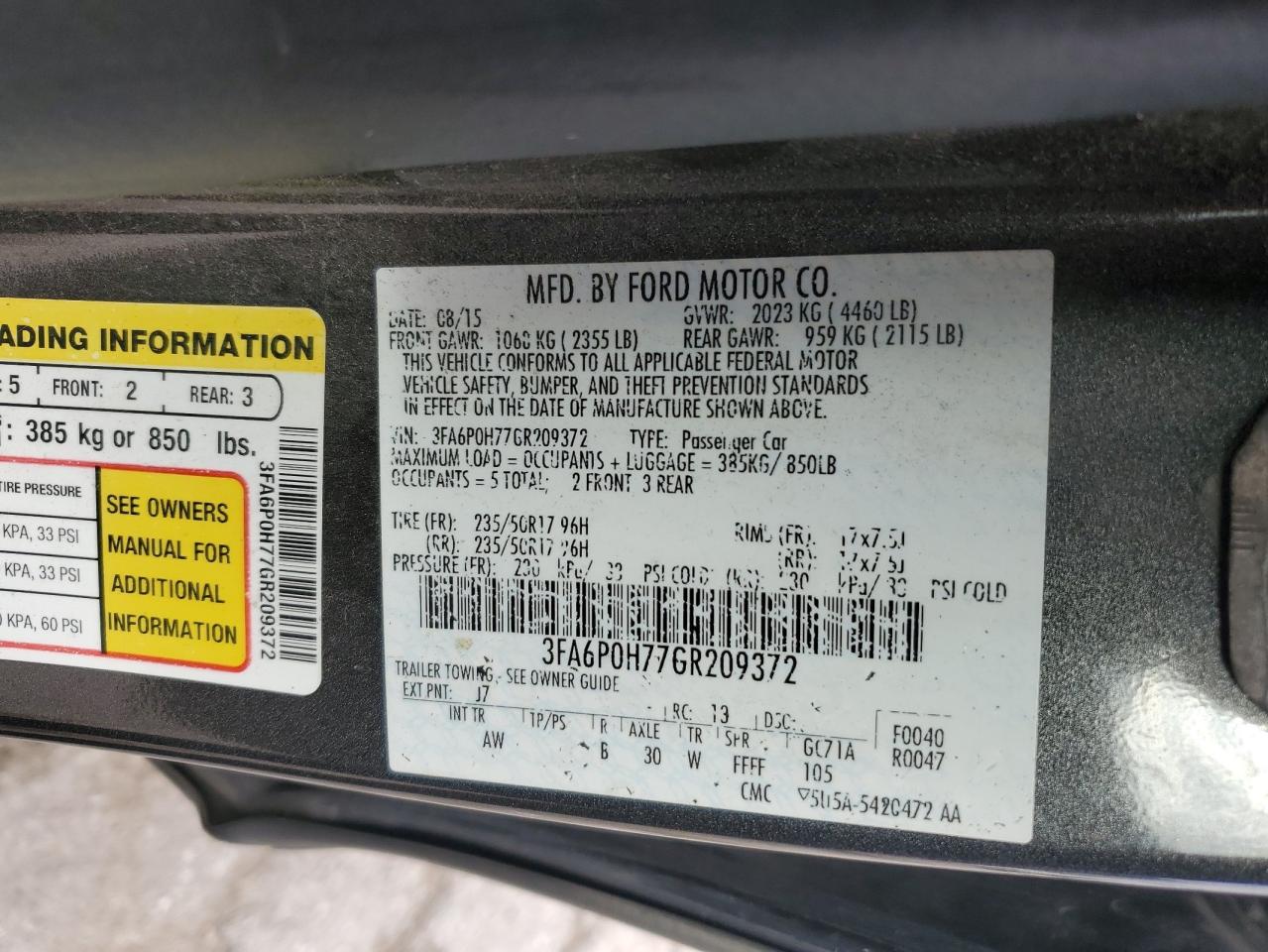 Ford Fusion Se Image 9